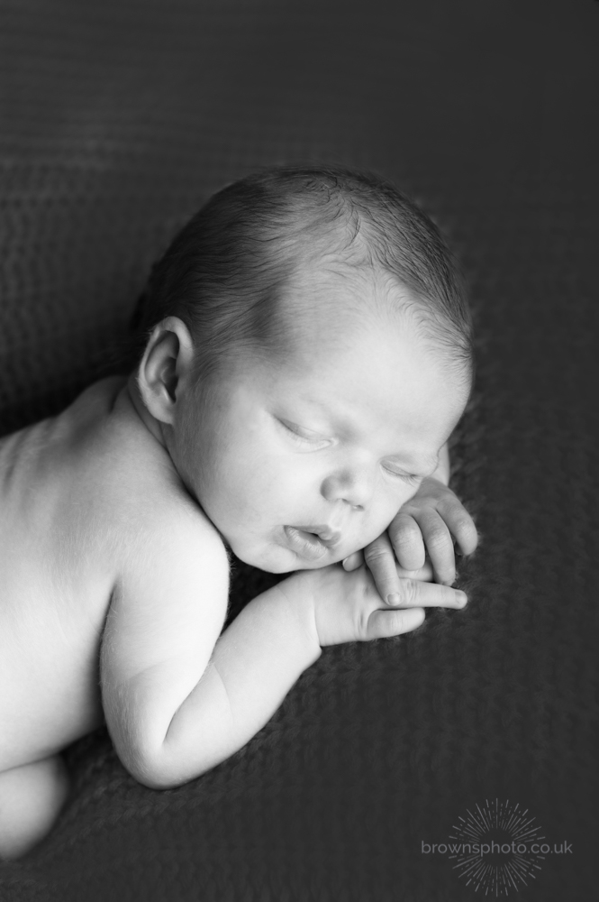 sleeping newborn girl-baby hands- newborn asleep